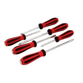 Set of 6 professional magnetic impact screwdrivers