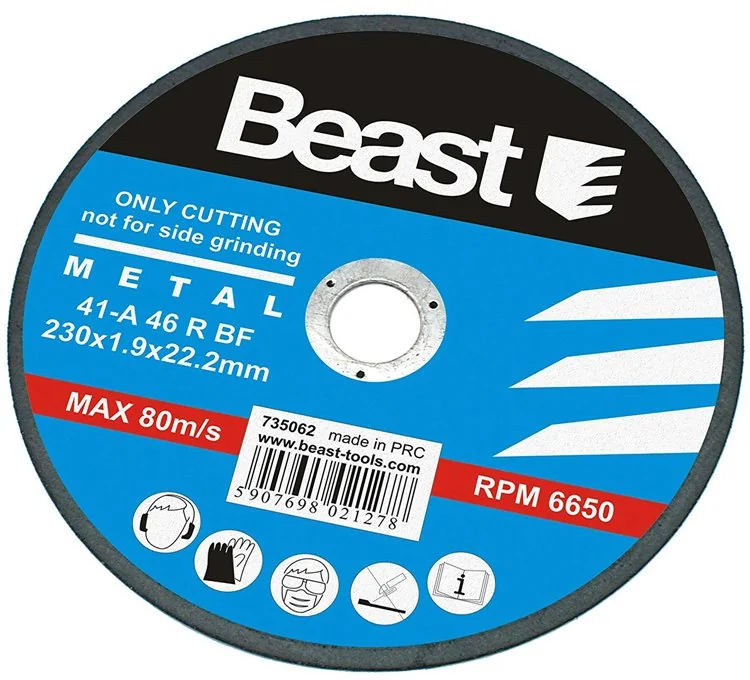 Here's the translation:Metal cutting disc 1.9 x 230 mm