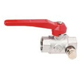 Here's the translated text:Full bore chrome-plated ball valve F/F with drain