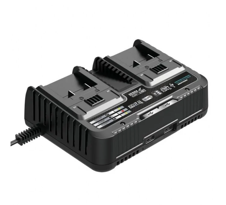 Here's the translation:18V SAS+ALL Dual Battery Charger