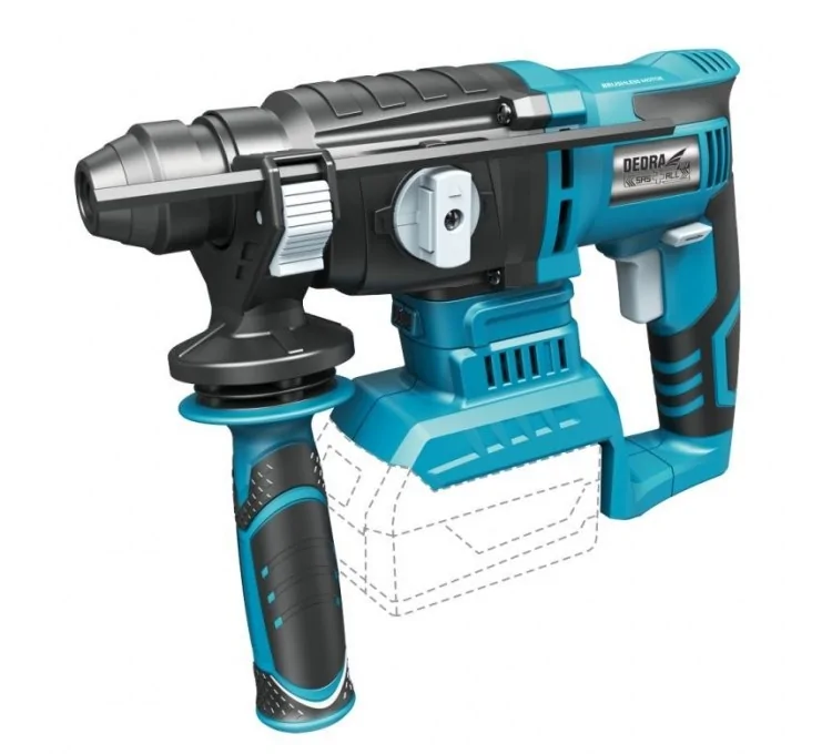 Here's the translated text:18V SAS+ALL Cordless Brushless Hammer Drill