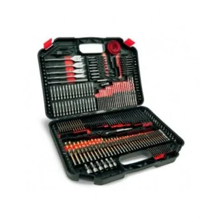 Here's the English translation:Drill bit and screwdriver bit set, 246 pieces Dedra 18A11S246.