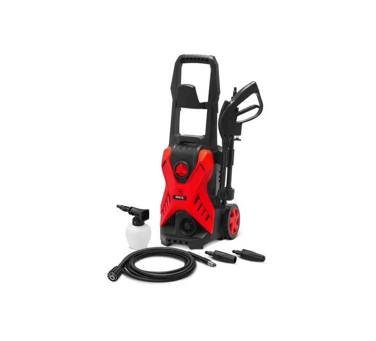 High Pressure Washer 1700w - 135 Bar On Wheels - Brick