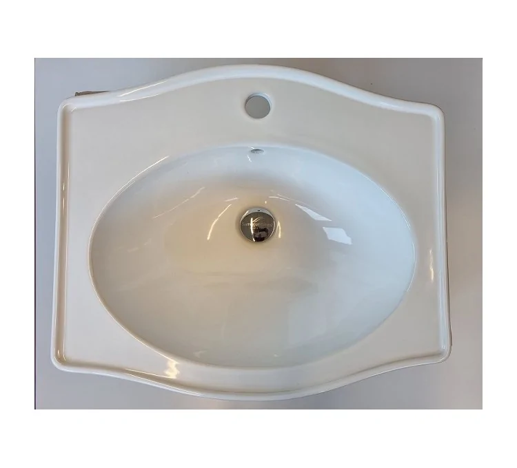 Here's the English translation:Louxor vitreous china inset basin