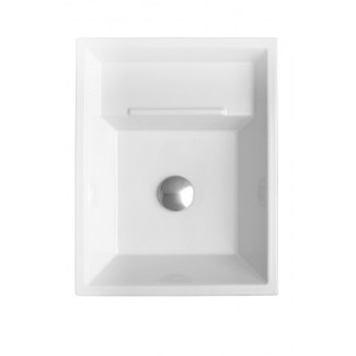 Eider White ceramic washbasin.