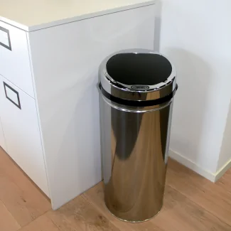 Cubo de basura automático de acero inoxidable 42L