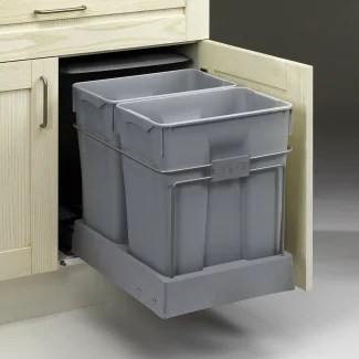 Here's the English translation:Sliding 60L recycling bin for kitchen