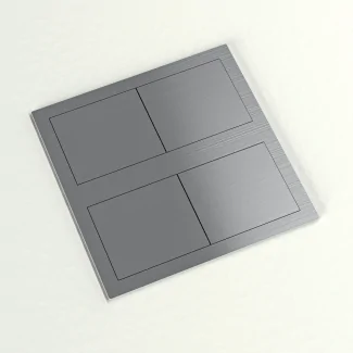 Square recessed 2-socket block IP54