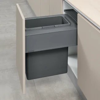 XL hanging waste bins set for LEGRABOX drawer in 450 mm