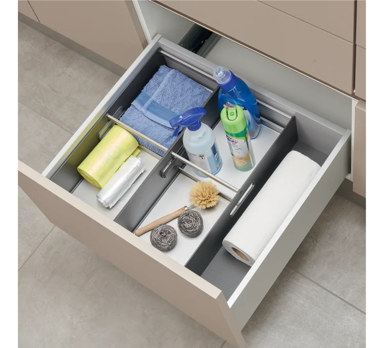 Organizzatore per cassetto cucina Flex Box rimovibile