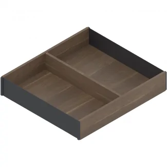 Organizador de cubiertos de diseño en madera para cajón de cocina 242 mm