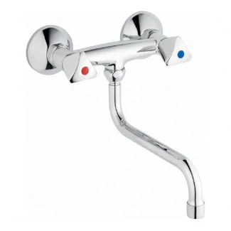 Wall-mounted sink mixer 1/2 with 60 mm center distance