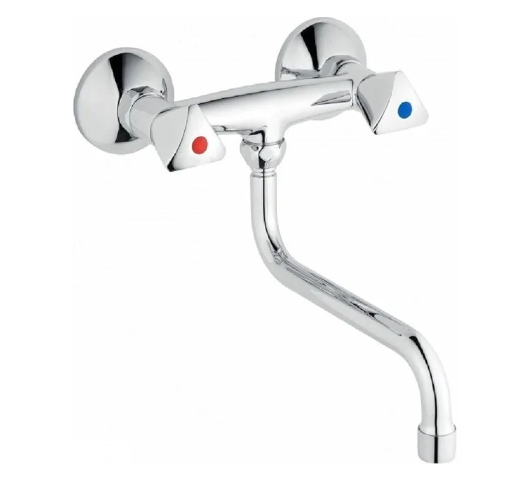 Wall-mounted sink mixer 1/2 with 60 mm center distance