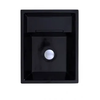 Countertop ceramic washbasin "Eider" Lacquered Black