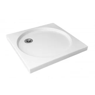 Sarreguemines White Ceramic Shower Tray