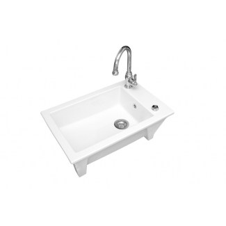 Sink Ceramic built-in "Ingot" White 1Cuve.