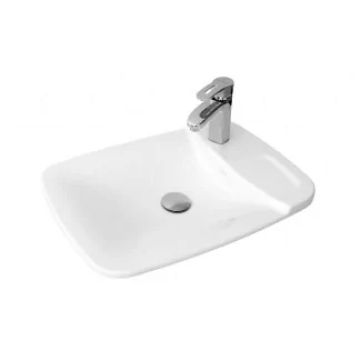 Lavabo de Cerámica Sarreguemines Pluma Blanco