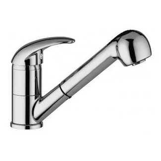 Classic model mixer tap with pull-out sprayer