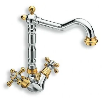 Here's the translation:Single Hole Swivel Spout Faucet for Sink Versailles