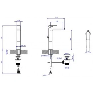 Robinet Réhaussé Pour Lavabo