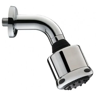 Adjustable chrome shower head with 3 functions, ball joint, 1/2" connection, 120 mm