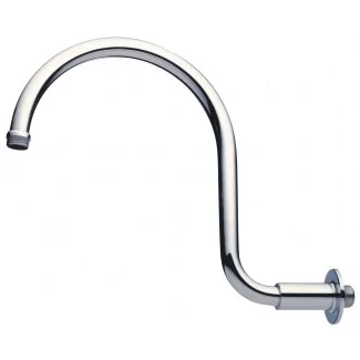 Chrome-plated raised swan neck shower arm MM1/2