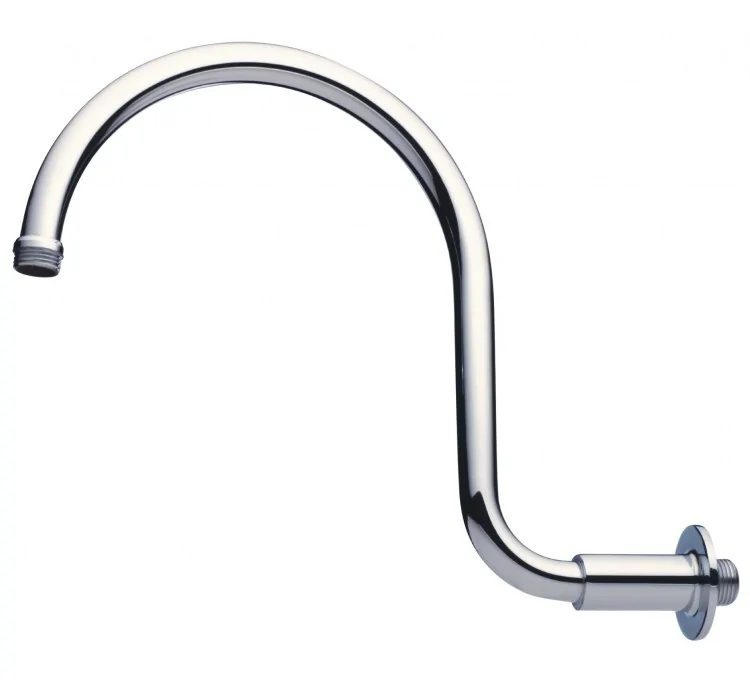 Chrome-plated raised swan neck shower arm MM1/2