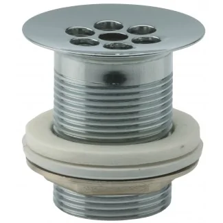 Here's the translation:Free-flowing drain plug Ø60mm 1" 1/4 with round holes