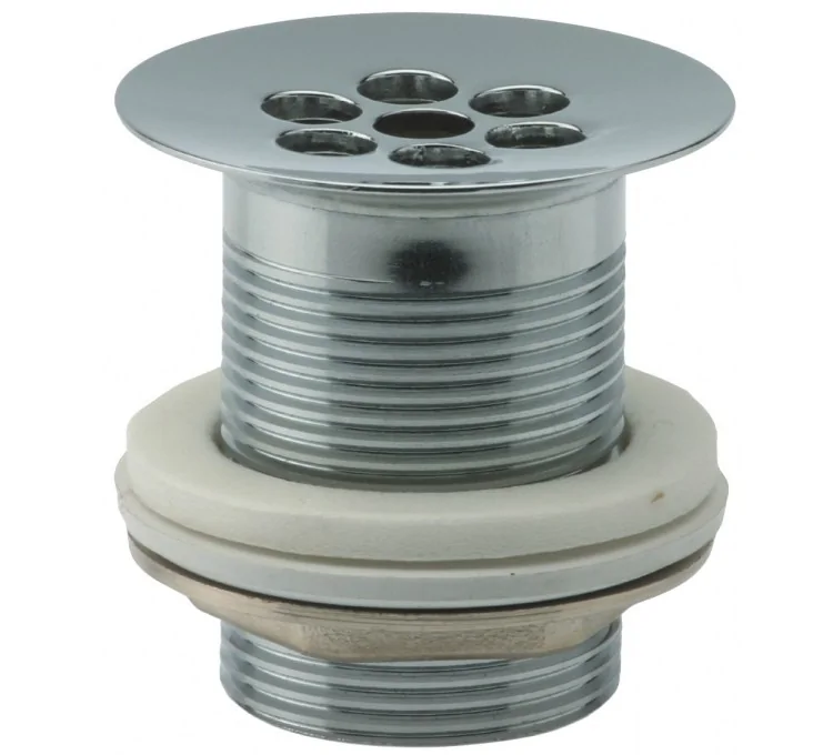 Here's the translation:Free-flowing drain plug Ø60mm 1" 1/4 with round holes