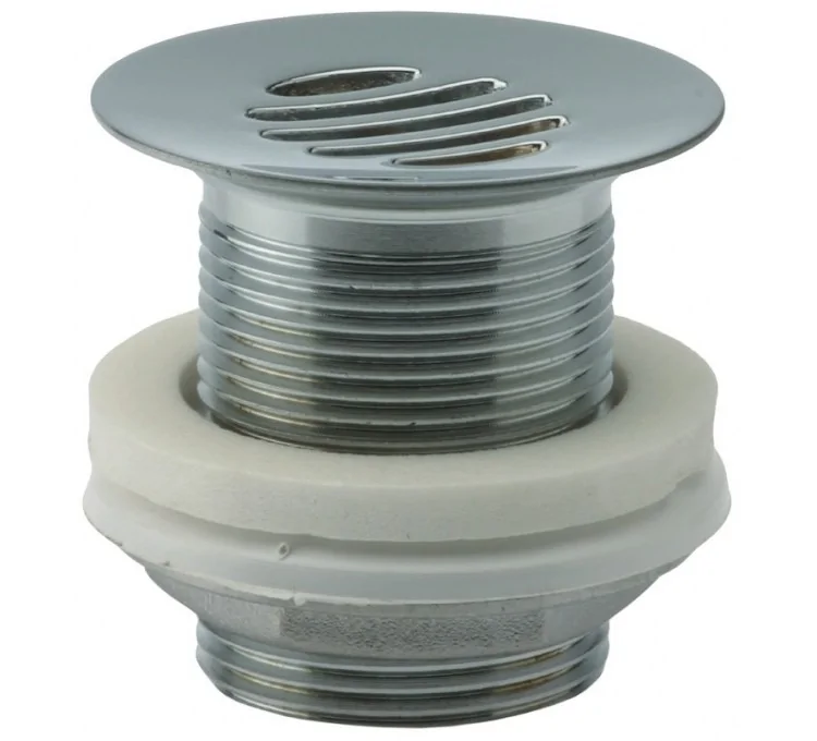 Here's the translation:Free-flow drain outlet Ø60 mm 1" 1/4 with slots