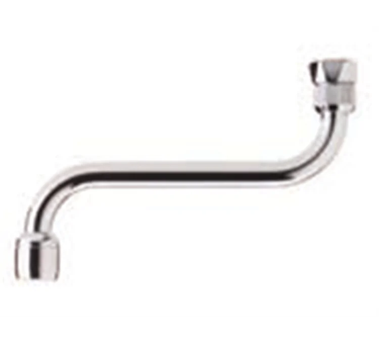 Here's the translation:Angled 1/2" sanitary faucet spout with removable aerator