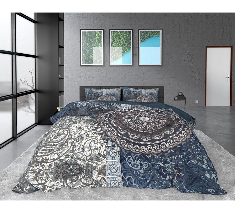 Asia Indigo Duvet Cover