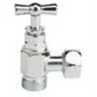 Toilet cistern angle valve 3/8 with gland nut head